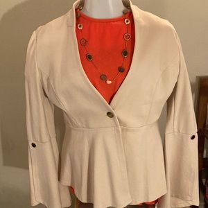 Cream colored blazer
